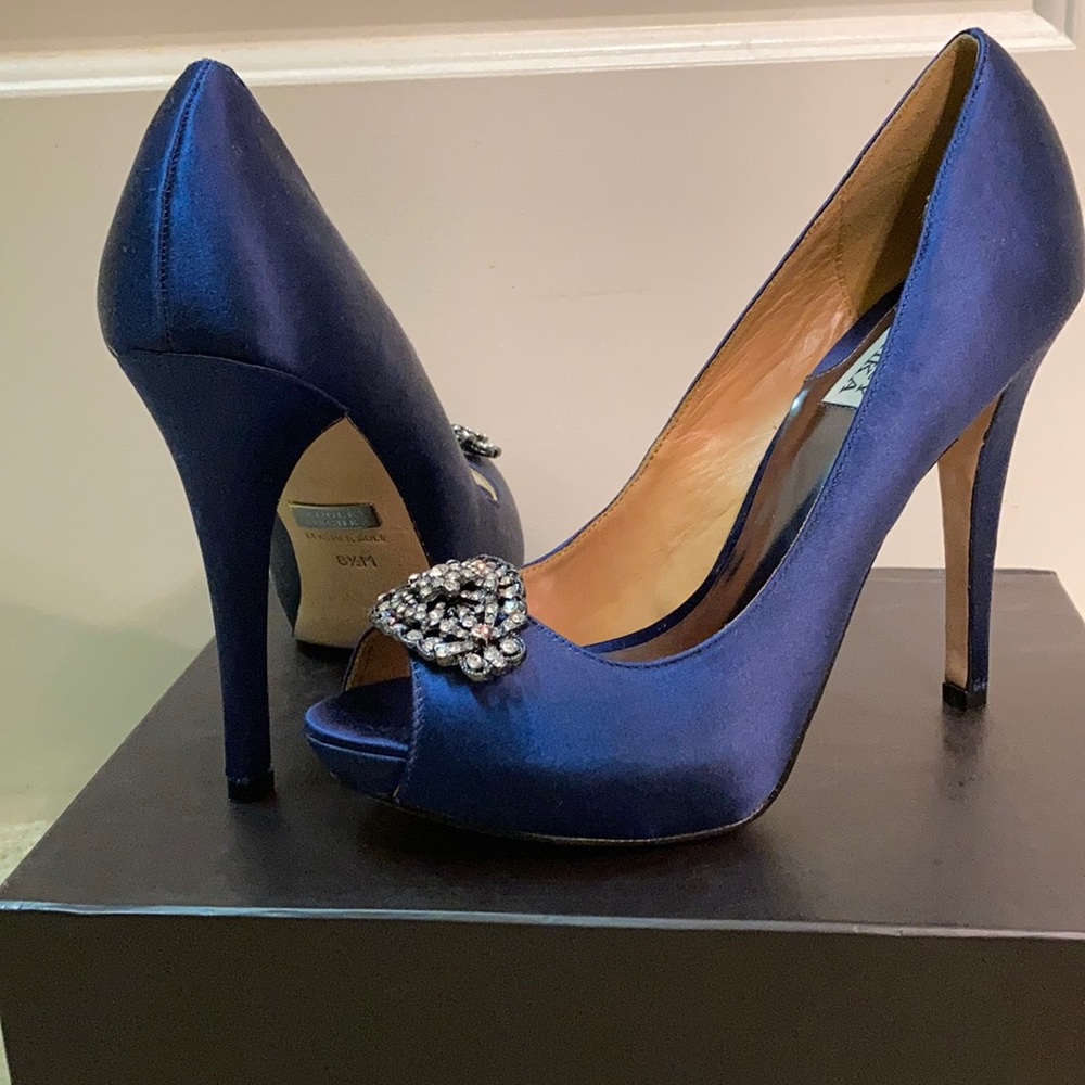 Badgley Mischka Navy Goodie